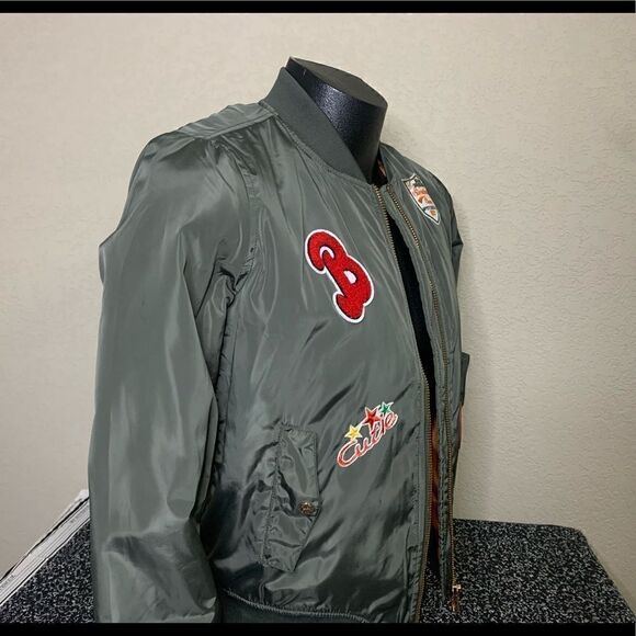 Ci Sono Olive Green Patch Jacket - Picture 6 of 9